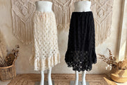 Wild Rose Crochet Skirt by Kantha Bae