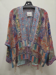 Reversible Rainbow Tapestry Fringe Top