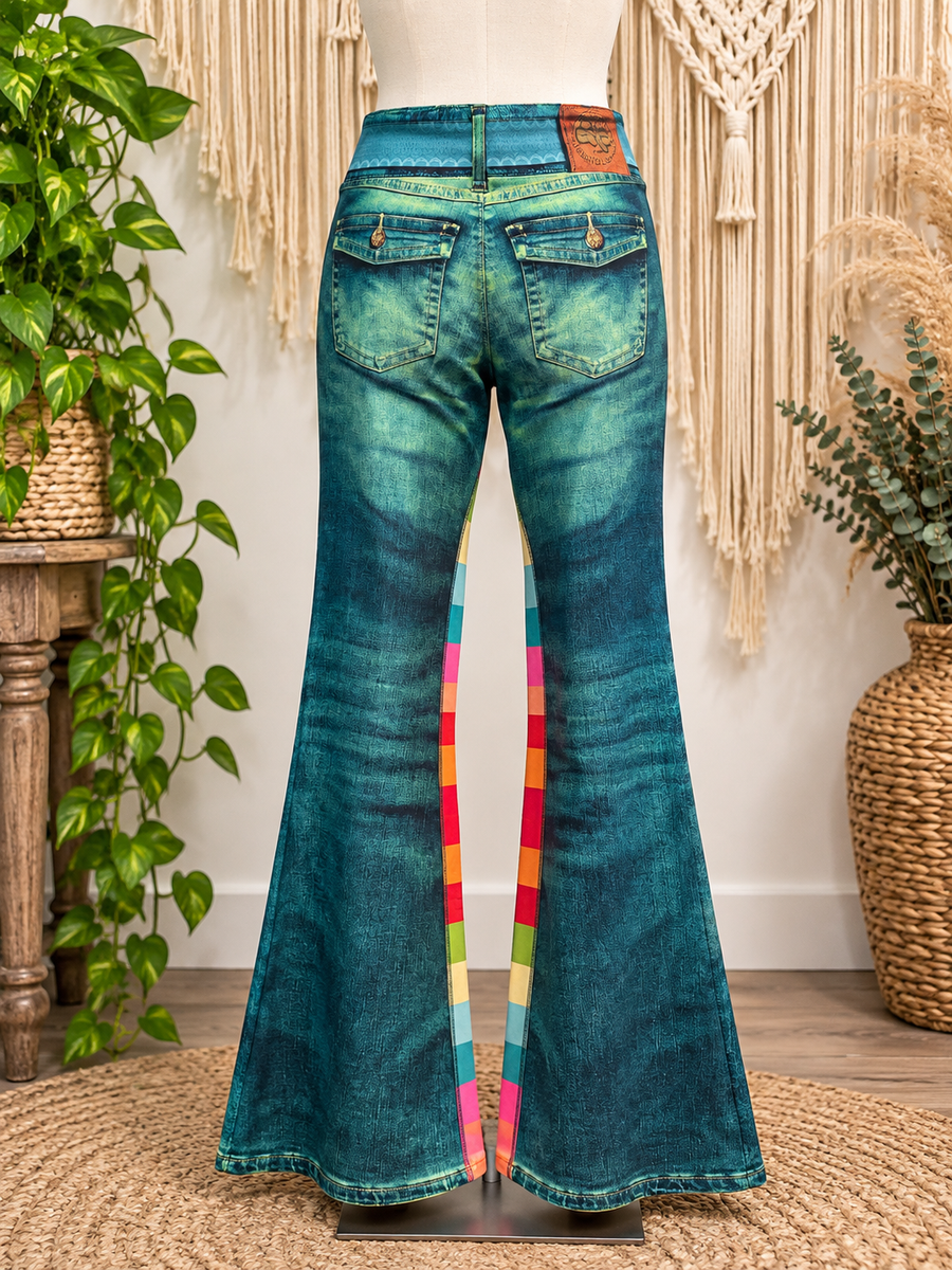 Tropical Paradise Flare Pants