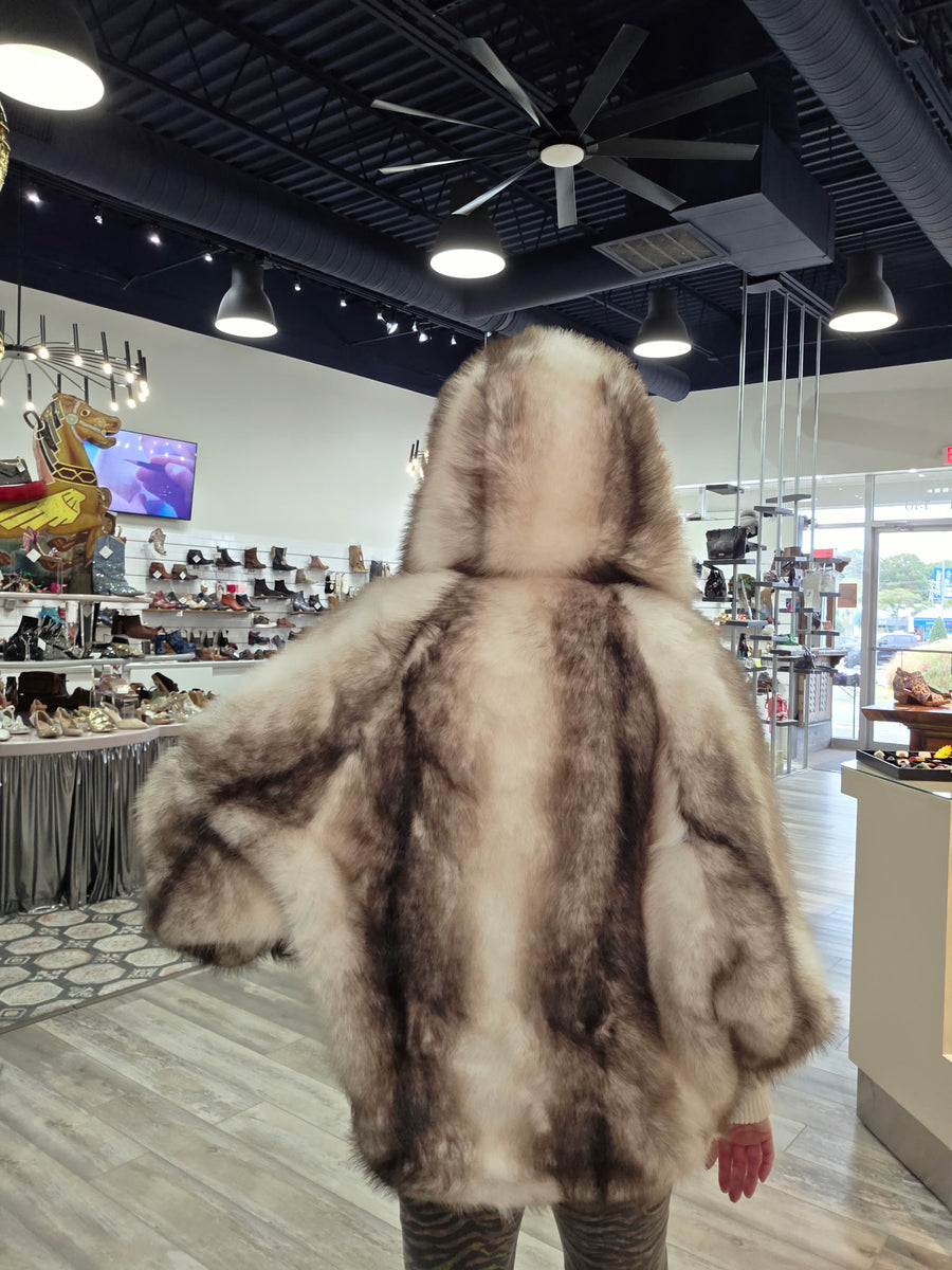 Winter Whisper Hooded Faux Fur Jacket By Azalea Wang