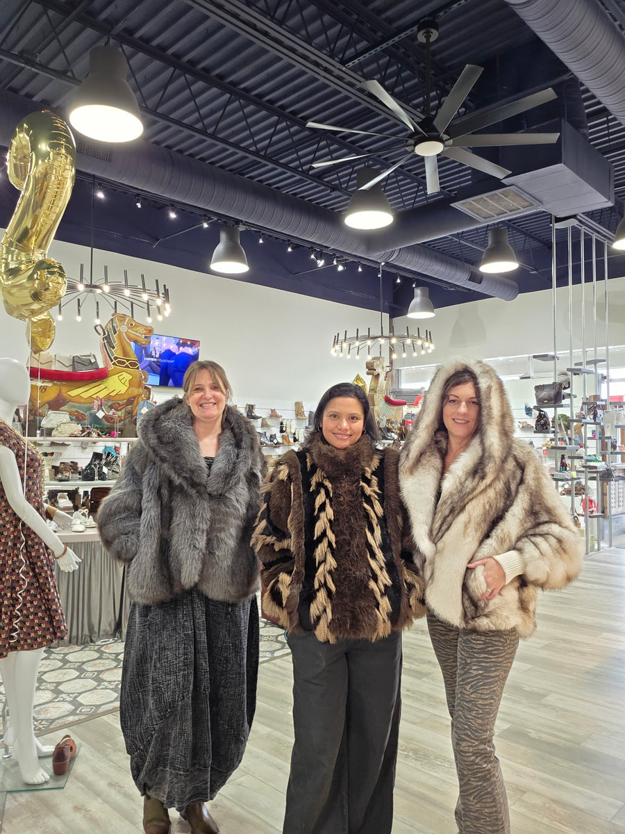 Blue Smoke Luxe Faux Fur Jacket By Azalea Wang