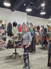 Zen Pant in Bamboo Print by Paparazzi