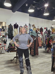 Zen Pant in Bamboo Print by Paparazzi