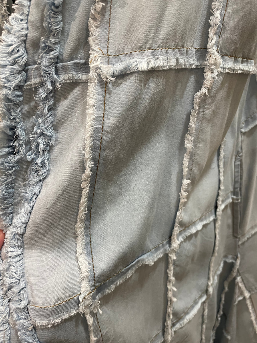 Light Denim Long Duster Jacket by The Paperlace