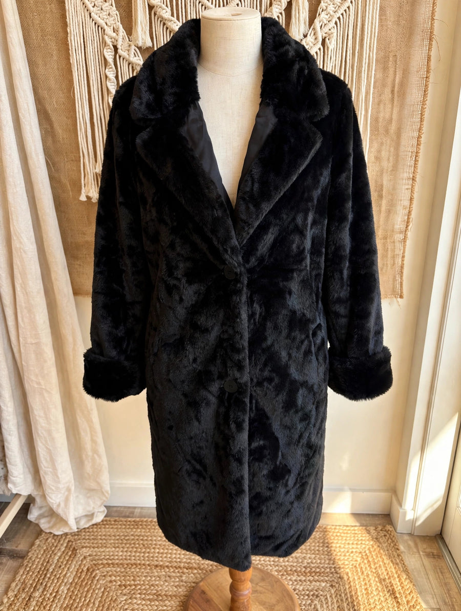 Faux Fur Starstruck Car Coat by Olivia