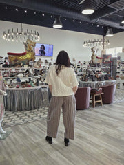 Gathered Cotton Wide Leg Pant by Cotiera Rae Mode CP6047 Robin Boutique