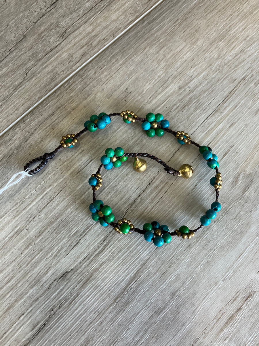 Crystal Flower Anklet