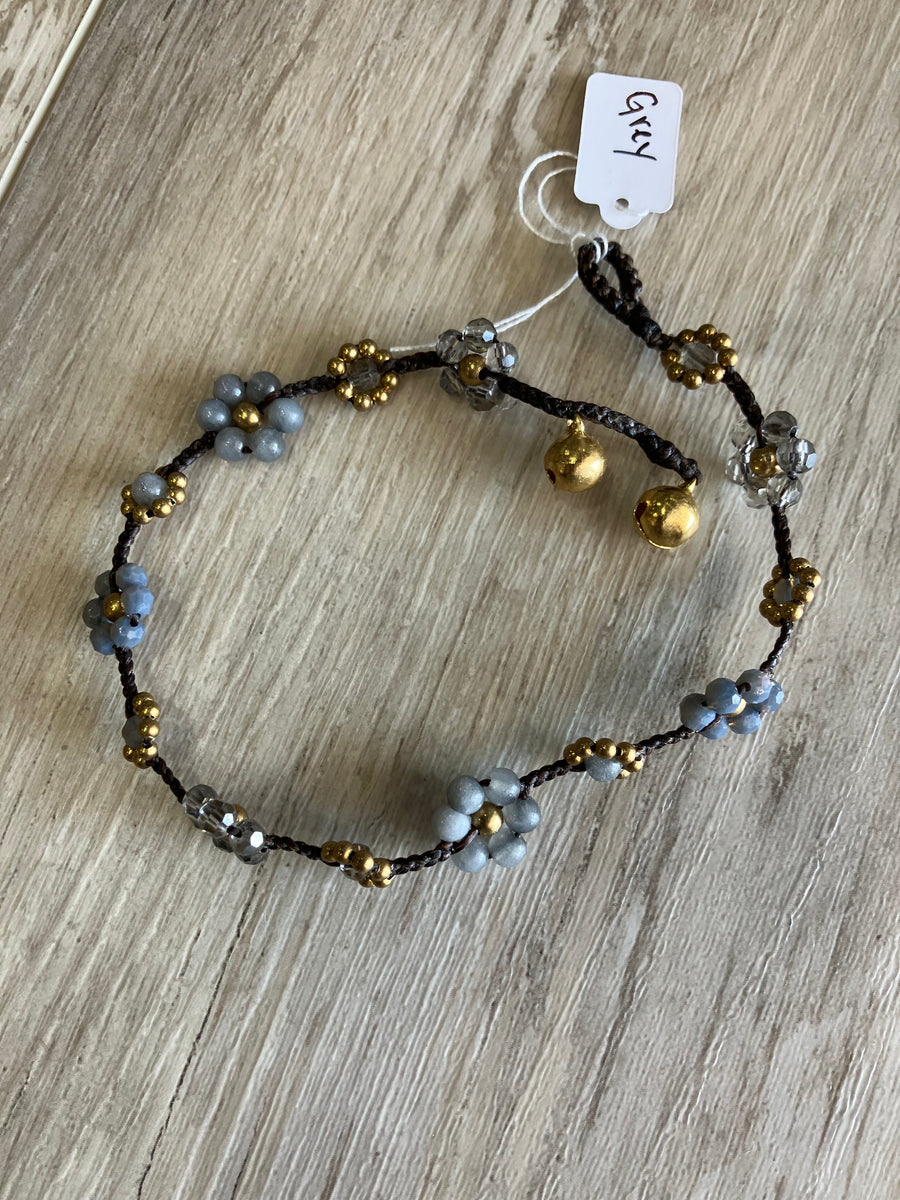 Crystal Flower Anklet