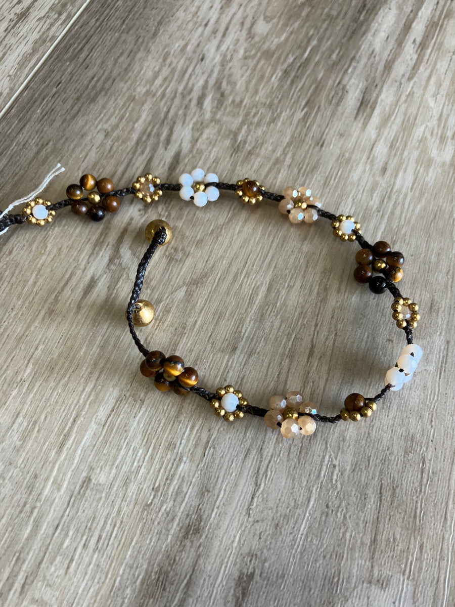 Crystal Flower Anklet