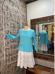 *On Sale* Easy Breezy Slub Tee in Turquoise by Escape by Habitat