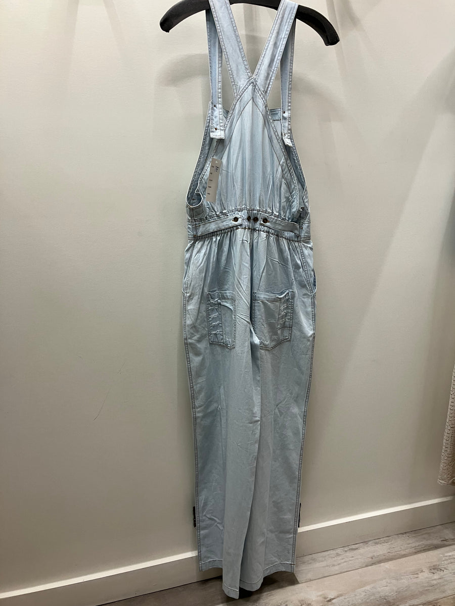 Patchwork Denim Overalls