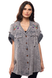 Embroidered Mini Dress by Adore