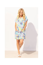 Coastal Greece Kaftan Dress by Escape