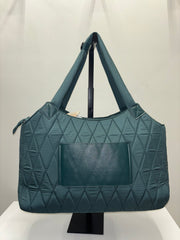 Joan & David 22 Inch Diamond Quilted Parachute Nylon Luggage Tag Duffel Bag Robin Boutique