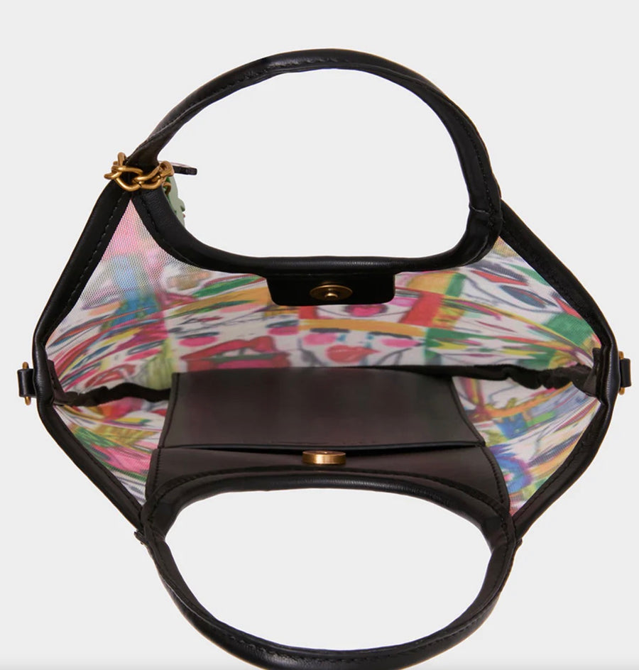 Faces Mini Mesh Handbag by Betsey Johnson Robin Boutique