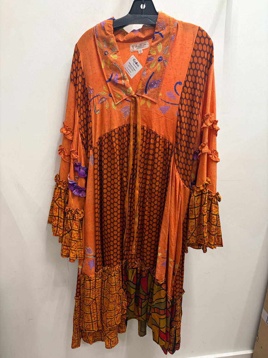 Crepe Silk Rhiannon Duster Dress #271 by Kantha Bae