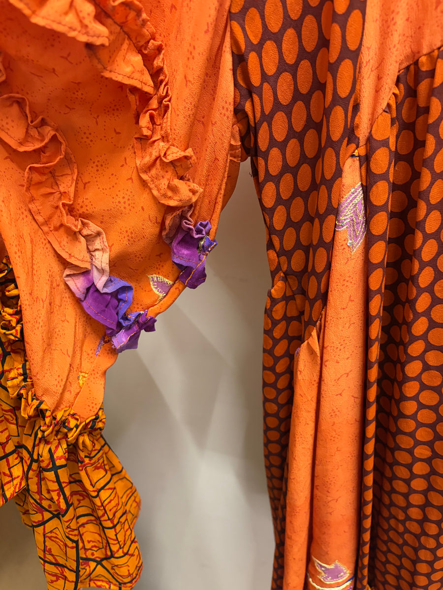 Crepe Silk Rhiannon Duster Dress #271 by Kantha Bae