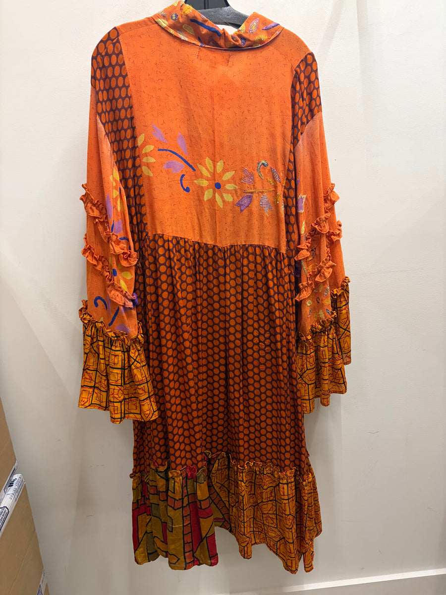 Crepe Silk Rhiannon Duster Dress #271 by Kantha Bae
