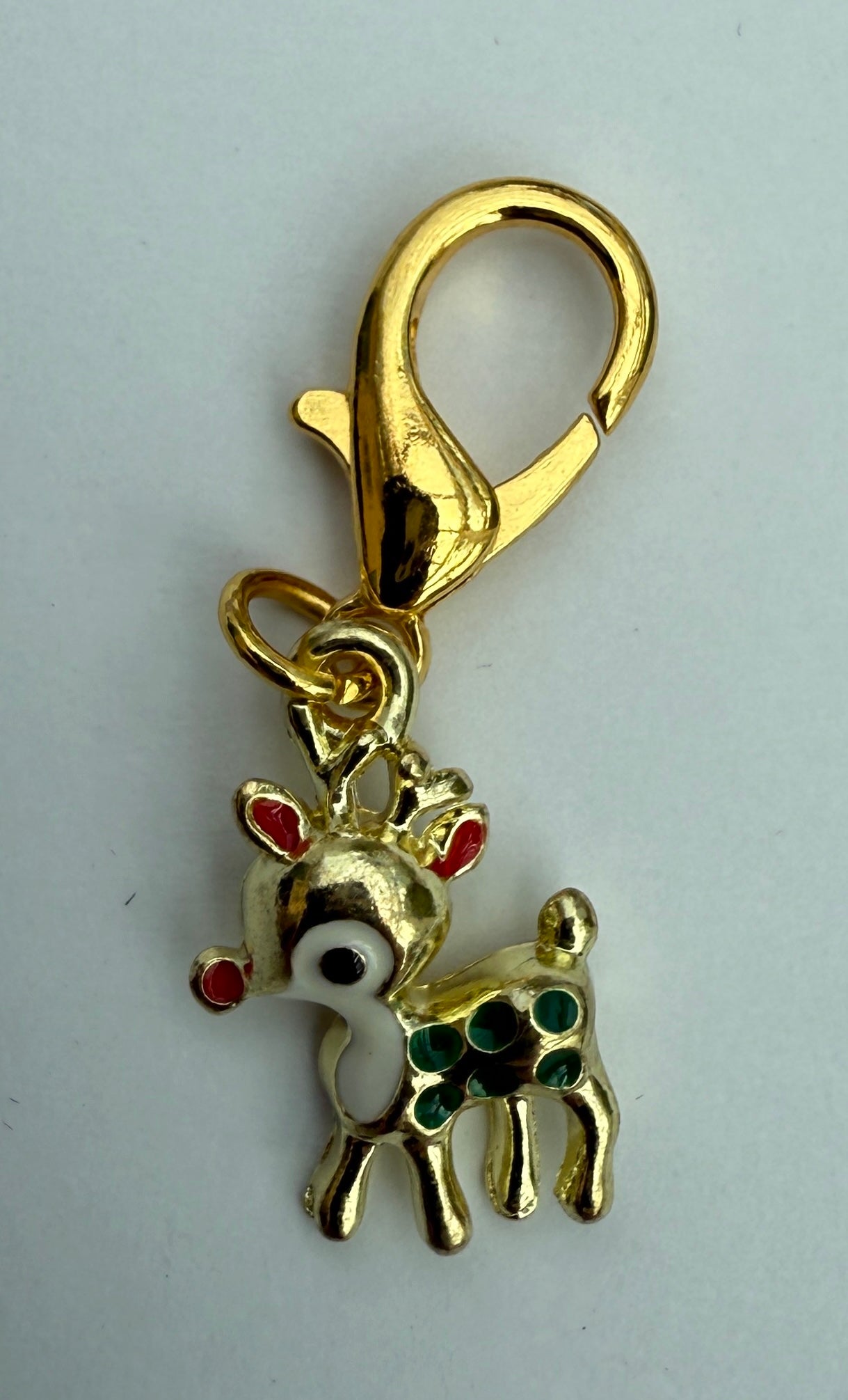 Rudolph Red Nose Reindeer Charm Robin Boutique