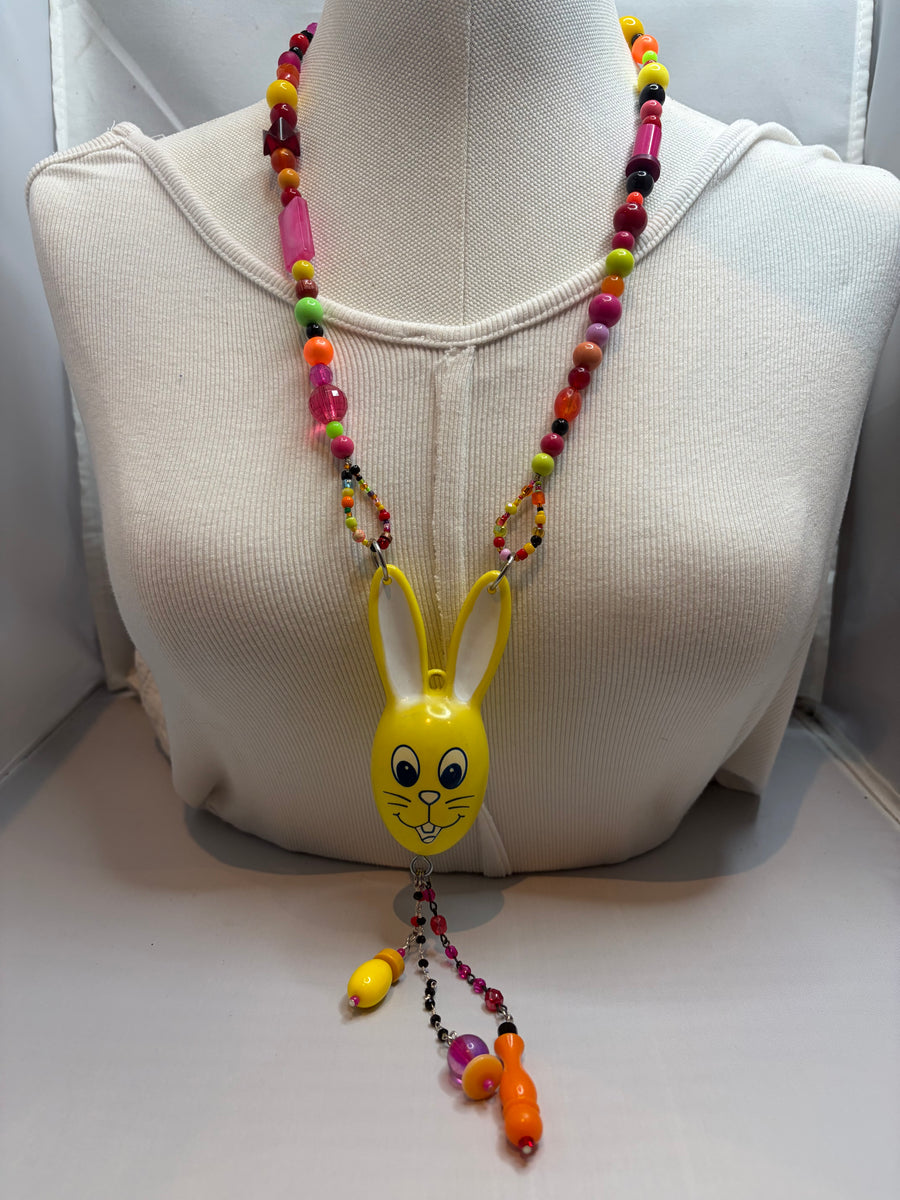 Vintage Bunny Toy Necklace by The Vintage Jewel