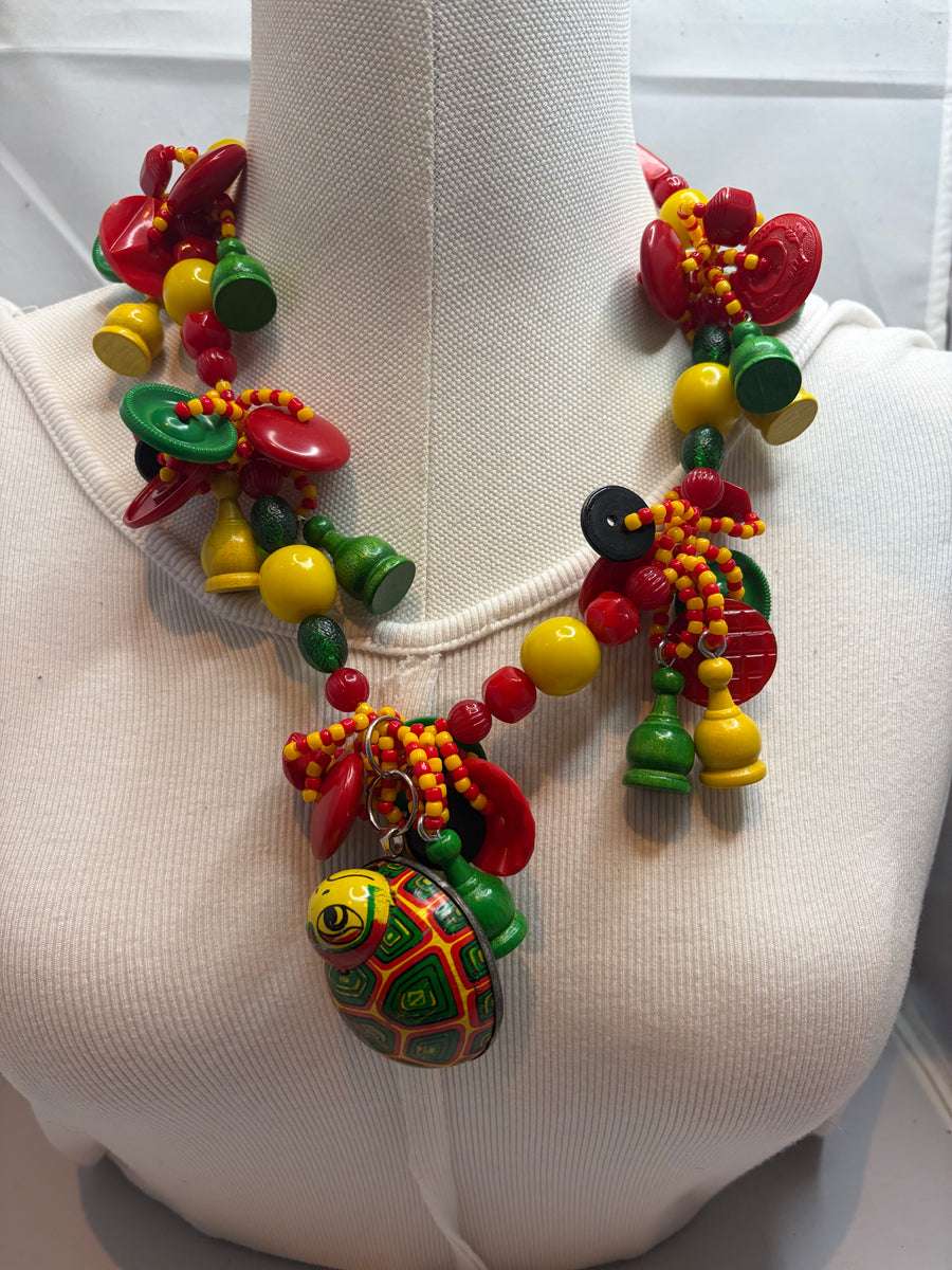 Vintage Turtle Car Sorry Piece Necklace by The Vintage Jewel