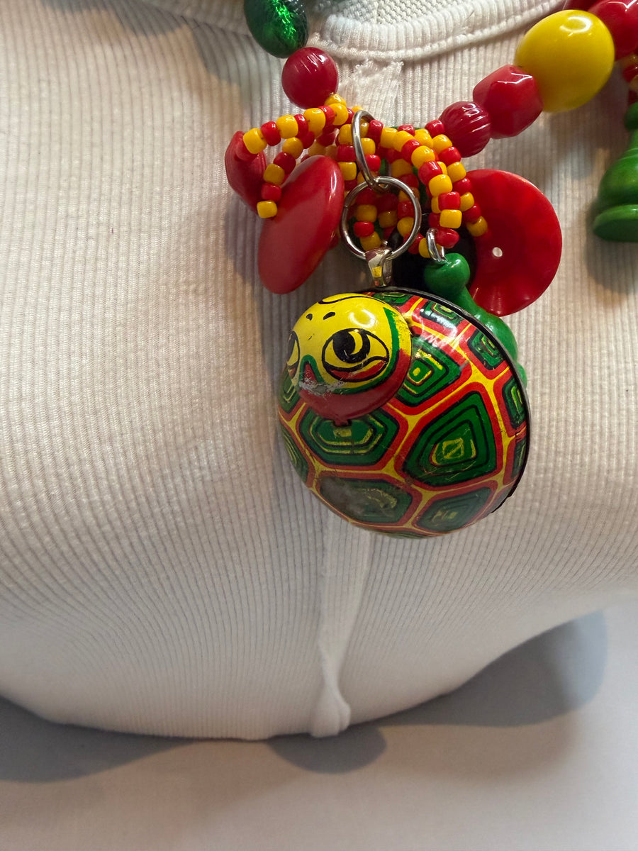 Vintage Turtle Car Sorry Piece Necklace by The Vintage Jewel