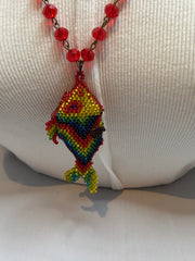 Rainbow Fish Necklace by The Vintage Jewel
