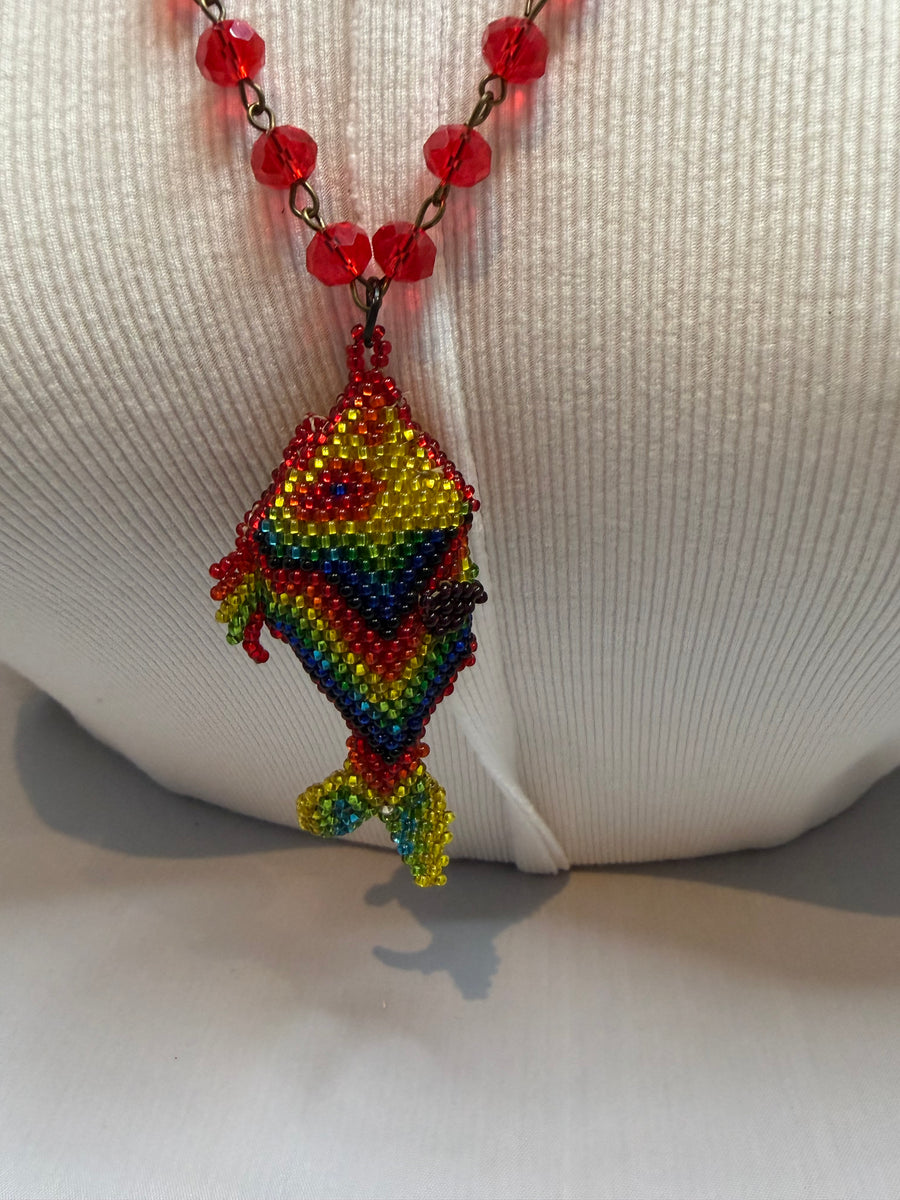 Rainbow Fish Necklace by The Vintage Jewel