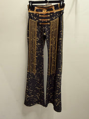 Flare Pants in Illusion Sequin Print by IPNG Design