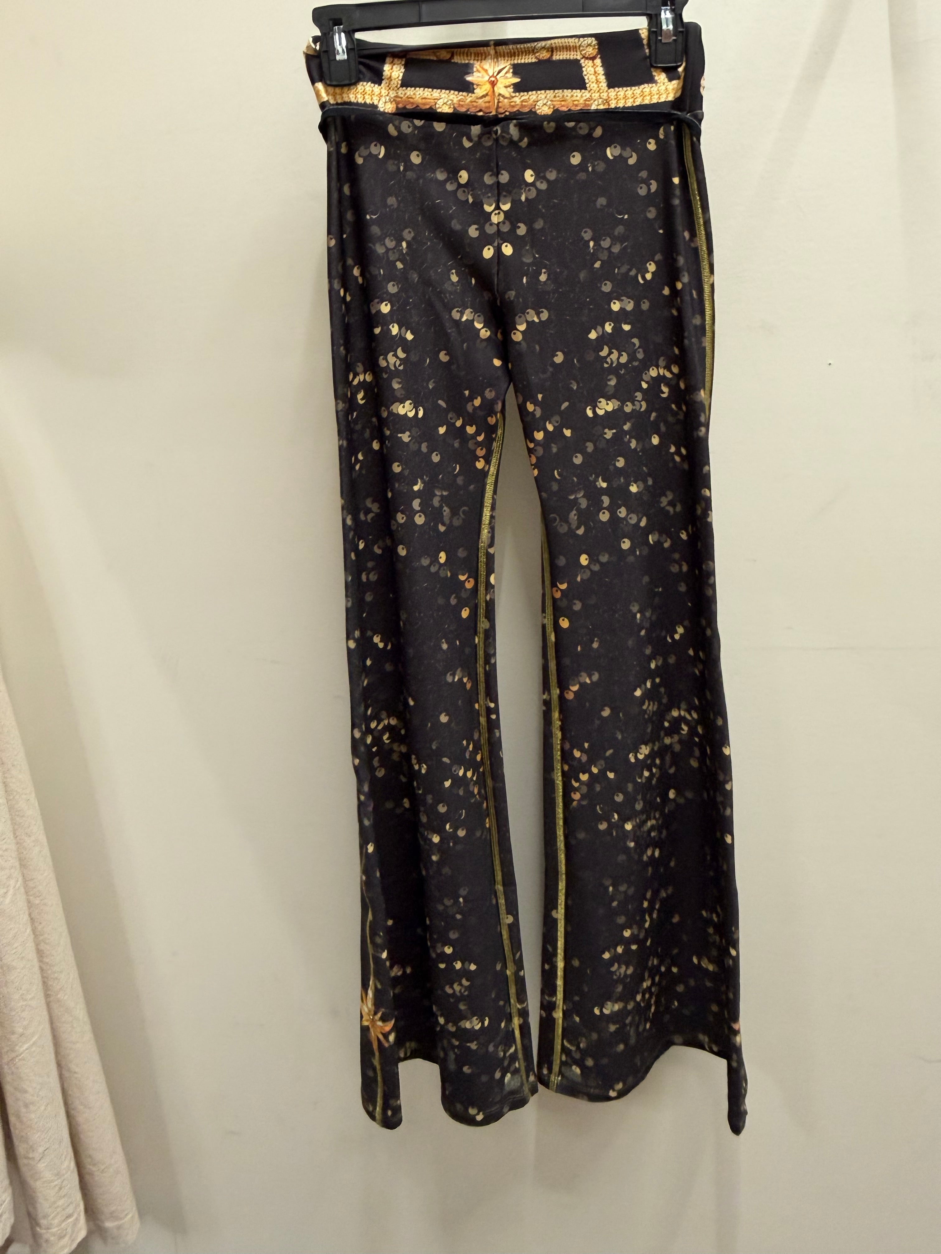 Flare Pants in Illusion Sequin Print by IPNG Design