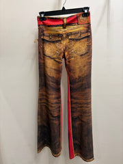 Flare Pants in Illusion Printed Look-Denim by IPNG Design