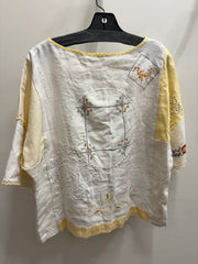 Vintage Hankie Patchwork Top #01