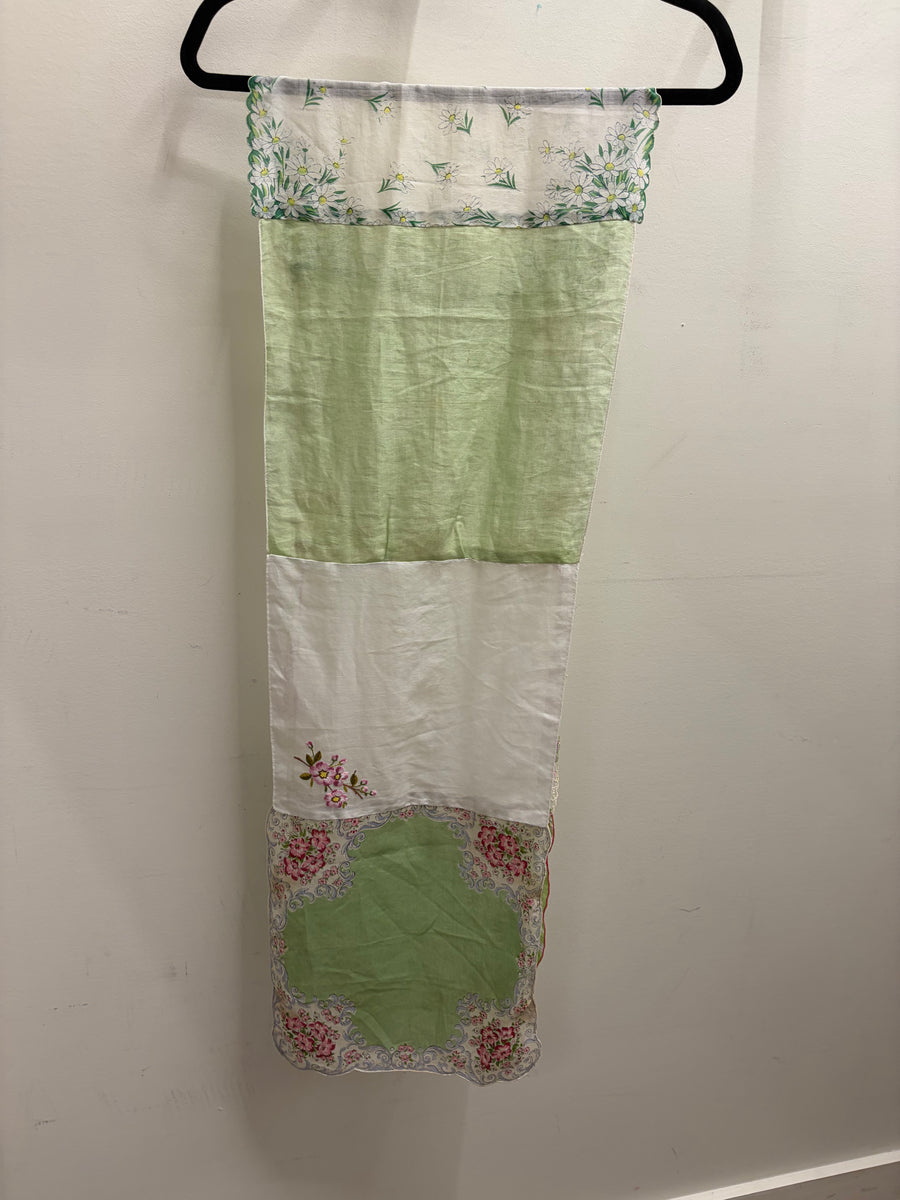 Vintage Hankie Patchwork Scarf #005