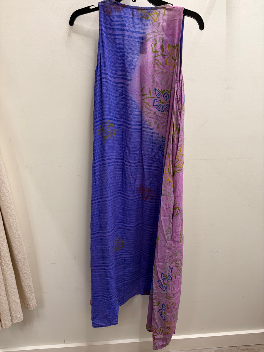 Silk Hi Lo Tunic Tank #158 by Kantha Bae