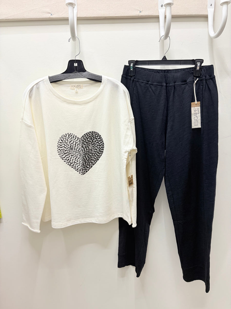 Destination Fleece Heart Pullover by Escape