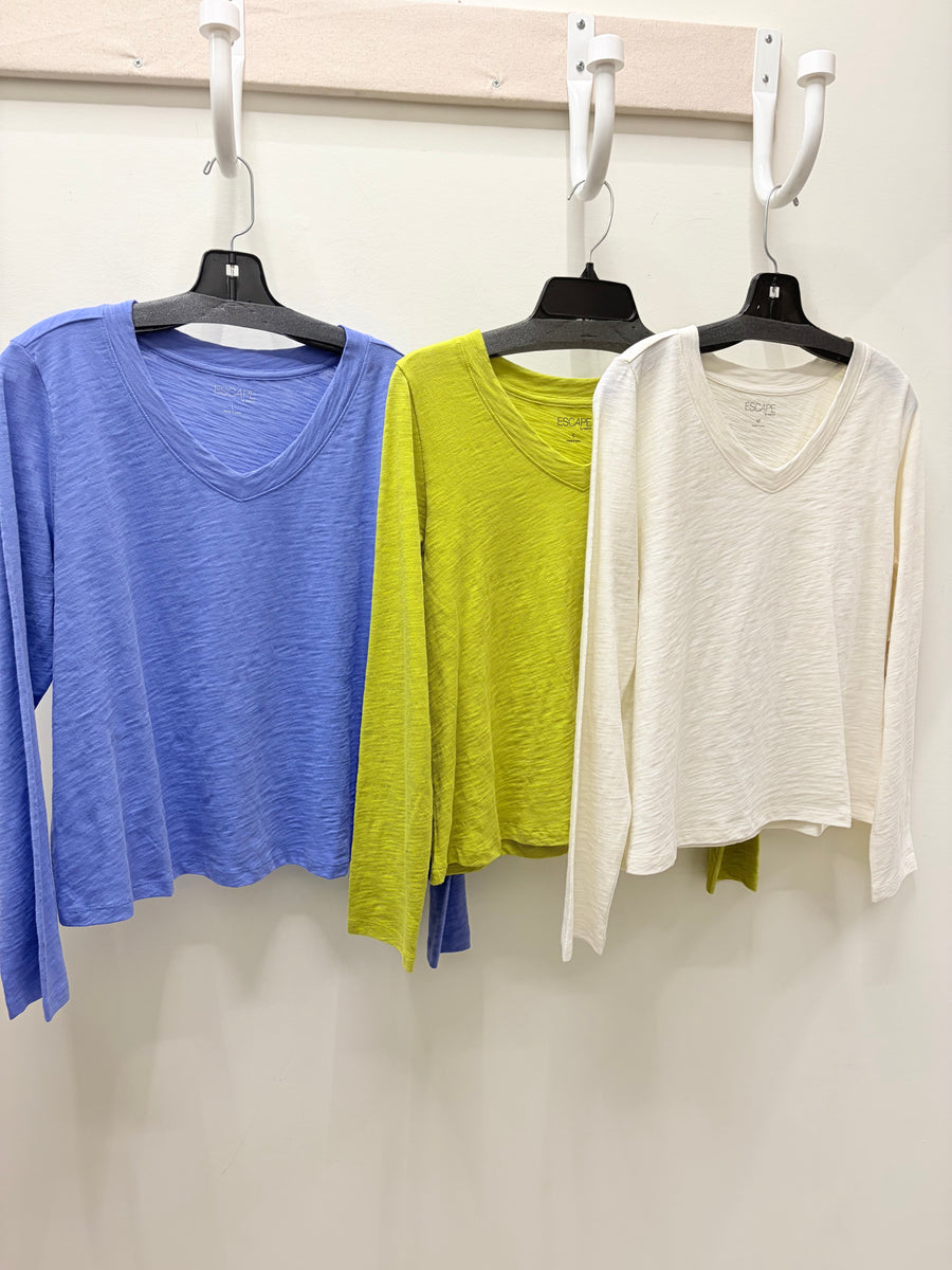 Cotton Slub V Neck by Escape