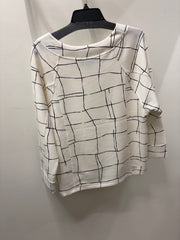 Feather Lux Knit Print Pullover by Olivia