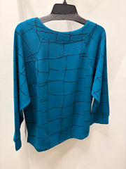 Feather Lux Knit Print Pullover by Olivia