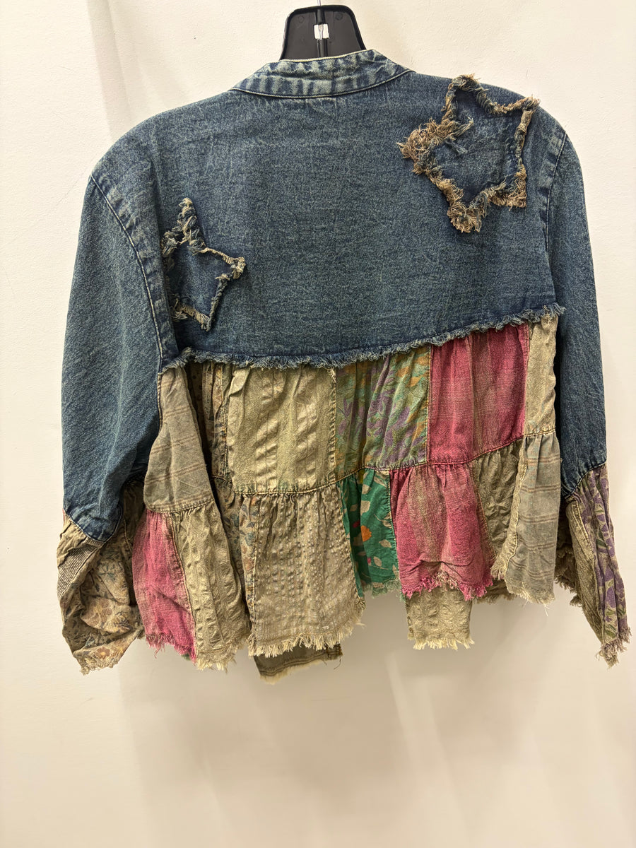 Boho Chic Patchwork Shrug by Young Threads