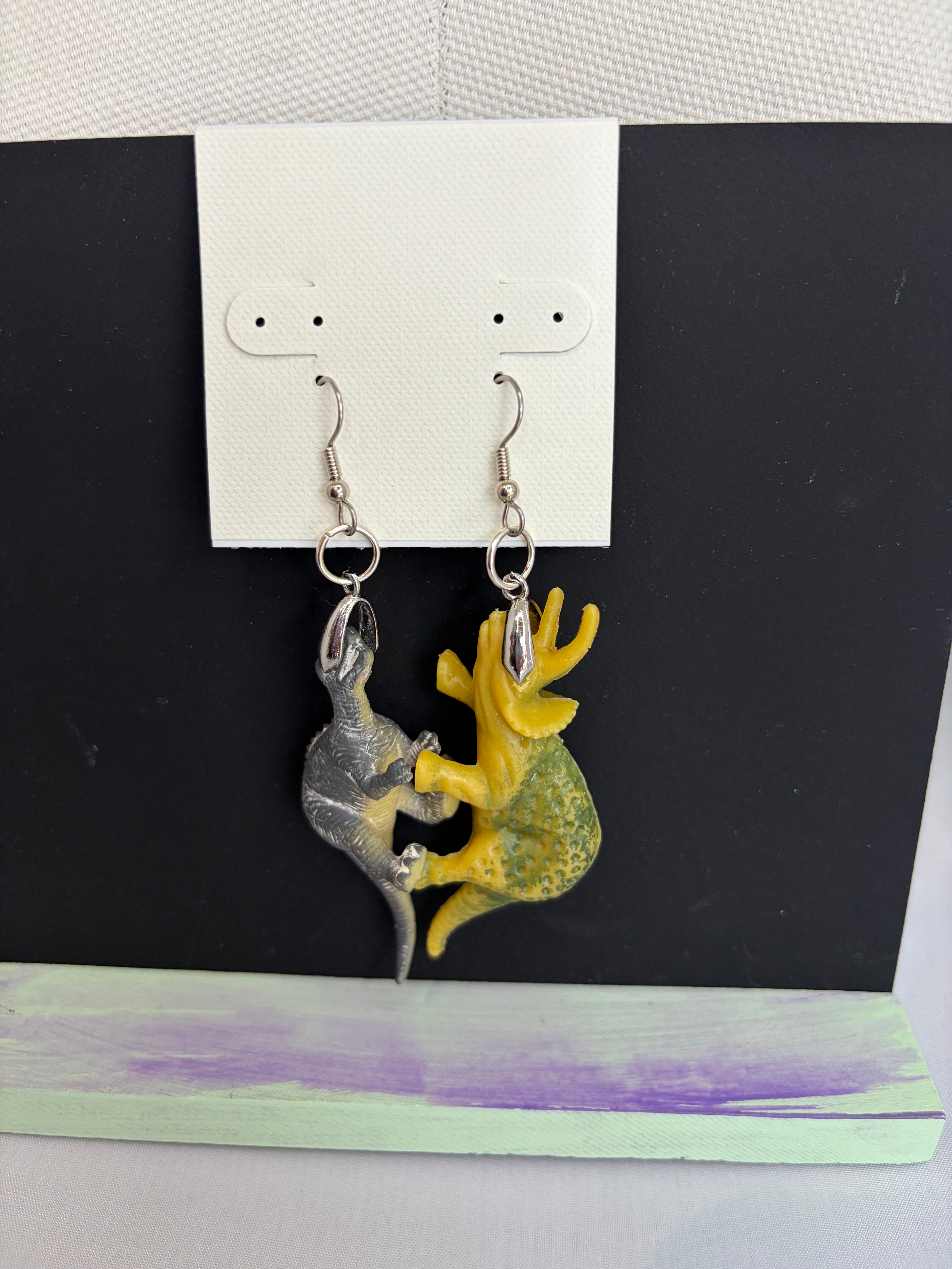 Dino Dangle Earrings by The Vintage Jewel