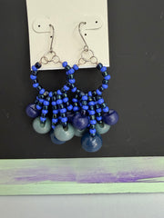 Black & White Multi Button Earrings by The Vintage Jewel