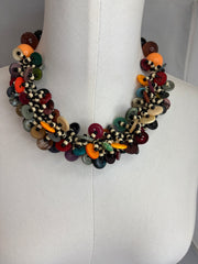 Chunky Button Bead Necklace by The Vintage Jewel