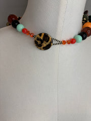 Chunky Button Bead Necklace by The Vintage Jewel