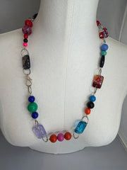 Multi Fun Bead Necklace by The Vintage Jewel