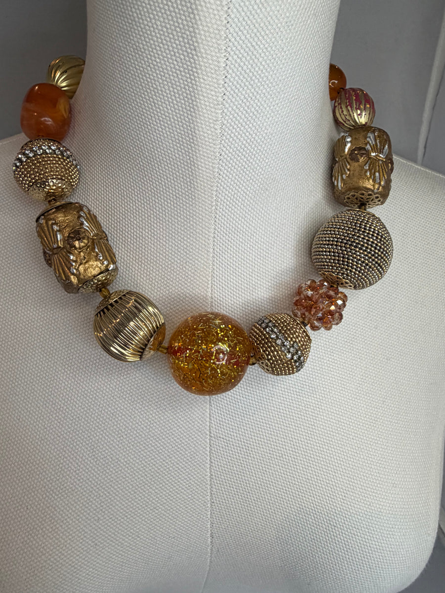 Vintage Gold Chunky Necklace by The Vintage Jewel