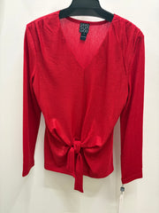 Glimmer Speck Front Tie Top by Clara Sun Woo
