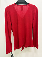 Glimmer Speck Front Tie Top by Clara Sun Woo