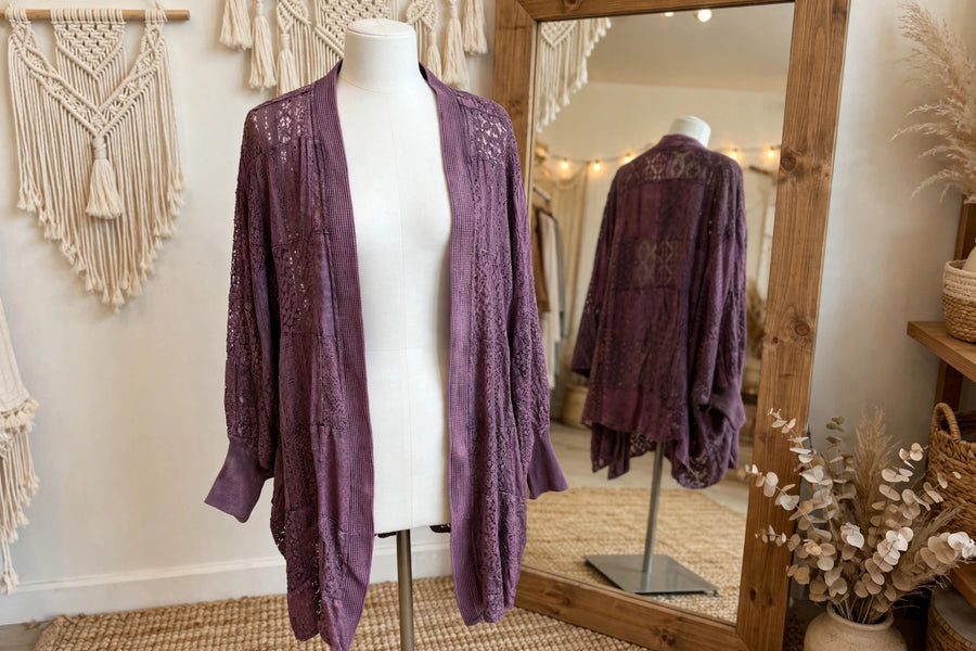 Bohemian Bishop Sleeve Kimono by Young Threads