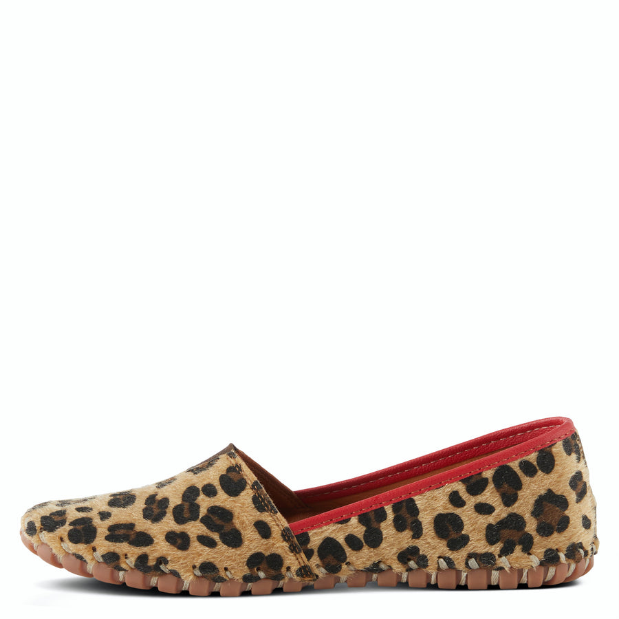 Spring Step KATHALETA Leather Animal Hide Prints Slipon Mocassin