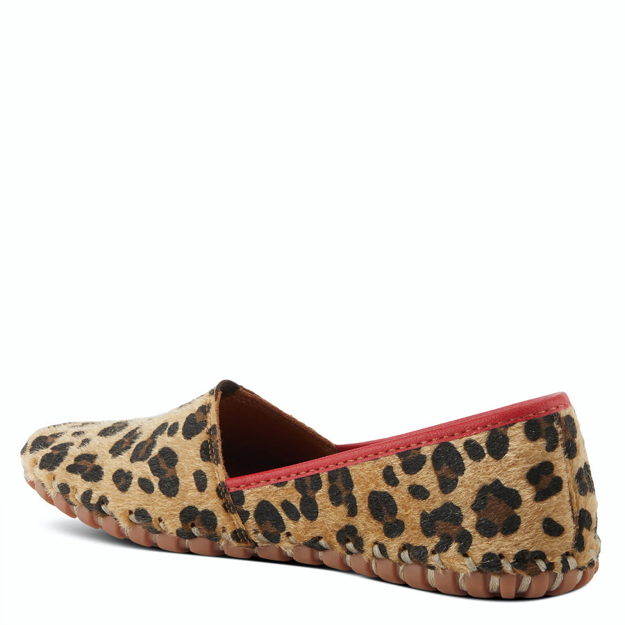 Spring Step KATHALETA Leather Animal Hide Prints Slipon Mocassin